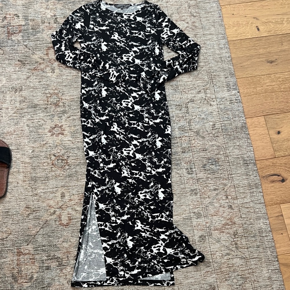 French Connection Monochrome Long Sleeve Dress